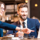 Man and Woman looking at laptop